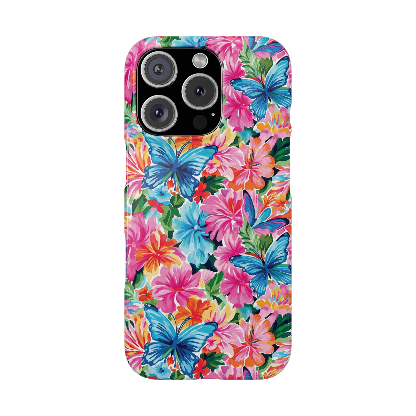 Slim Butterflies Flowers Gift for Her Cute Phone Cases for Iphone 16 Pro Max | iPhone 15 Case | iPhone 15 Pro Max Case, Iphone 14, 13, 12, 11, 10, 8, 7 - Studio40ParkLane