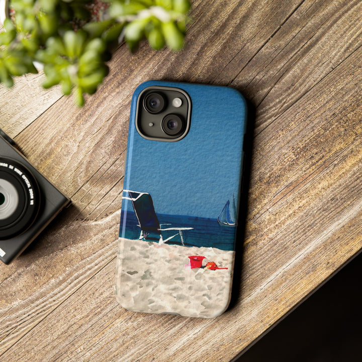 Cute Samsung Case | Cool Iphone Case | Summer Blue Beach Chair, Samsung S24, S23, S22, S21, IPhone 15 Case | Iphone 14 Case, Iphone 13 Case - Studio40ParkLane