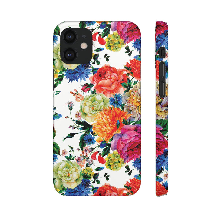 Sleek Snap Colorful Flowers Cute Phone Case for iPhone 16 15 14 13 12 11 X Xs Max Xr Pro Plus Samsung Galaxy S24 S23 S22 S21 S20 Note Ultra