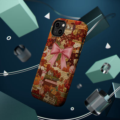 New England Fall Coquette Collage Tough Magsafe Cute Phone Cases for Iphone | iPhone 15 Pro Max Case, Iphone 14, Iphone 14 13 12 11 10 9 8 7 - Studio40ParkLane