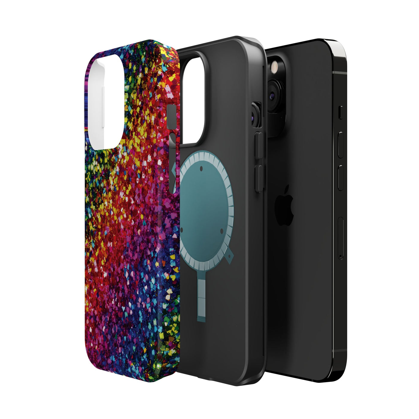 Non Glitter Color Composition Magsafe Cute Phone Case for Iphone Gift for Her,  | iPhone 15 Case | iPhone 15 Pro Max Case, Iphone 14, Iphone 14 Pro Max, Iphone 13, Iphone 16