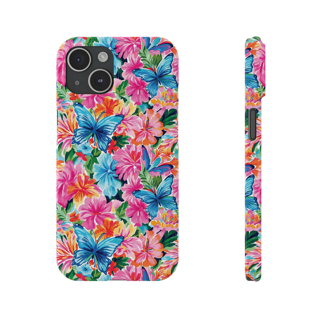 Slim Butterflies Flowers Gift for Her Cute Phone Cases for Iphone 16 Pro Max | iPhone 15 Case | iPhone 15 Pro Max Case, Iphone 14, 13, 12, 11, 10, 8, 7 - Studio40ParkLane