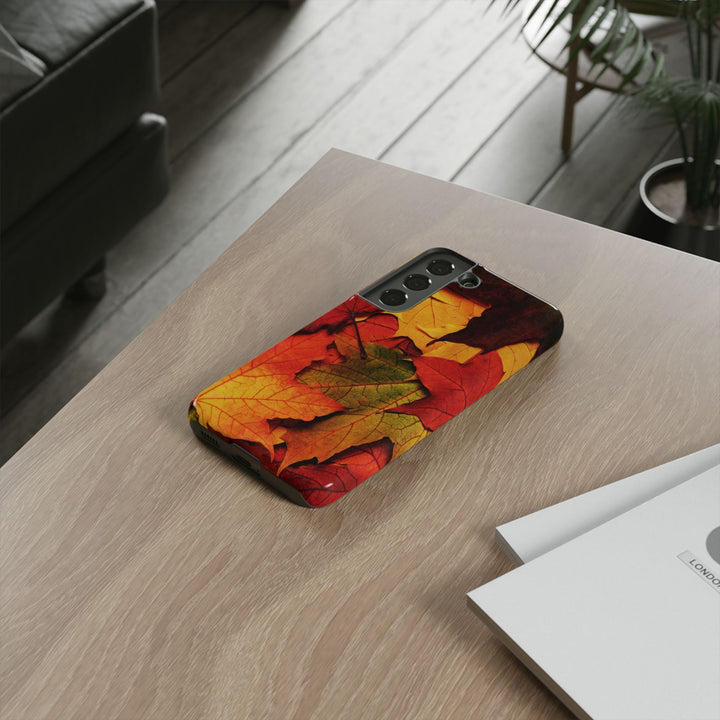 Autumn Fall Leaves Gift Cute Phone Case for, Samsung Galaxy S24, S23, S22, S21, IPhone 16 Case | Iphone 15, Iphone 14, IPhone 13 Case Mom Dad Gift - Studio40ParkLane