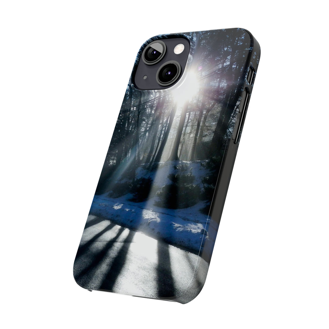 Slim Cute Phone Cases for Iphones - | iPhone 15 Case | iPhone 15 Pro Max Case, Iphone 14 Case, Iphone 14 Pro Max, Iphone 13, Winter Morning Sun - Studio40ParkLane