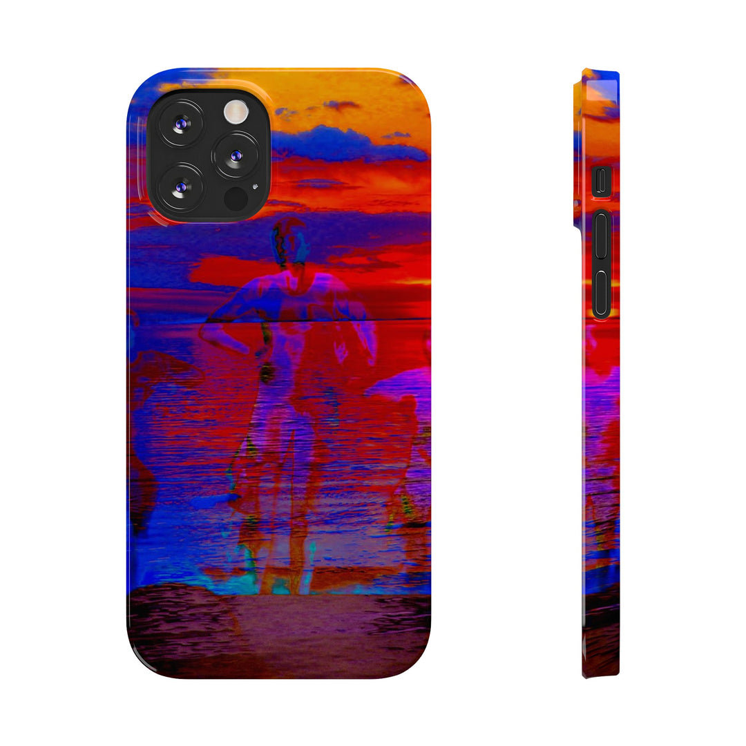 Slim Cute Phone Cases for Iphone | iPhone 15 Case | iPhone 15 Pro Max, Iphone 14 Case, Iphone 14 Pro Max, Iphone 13, Red Blue Sunset - Studio40ParkLane