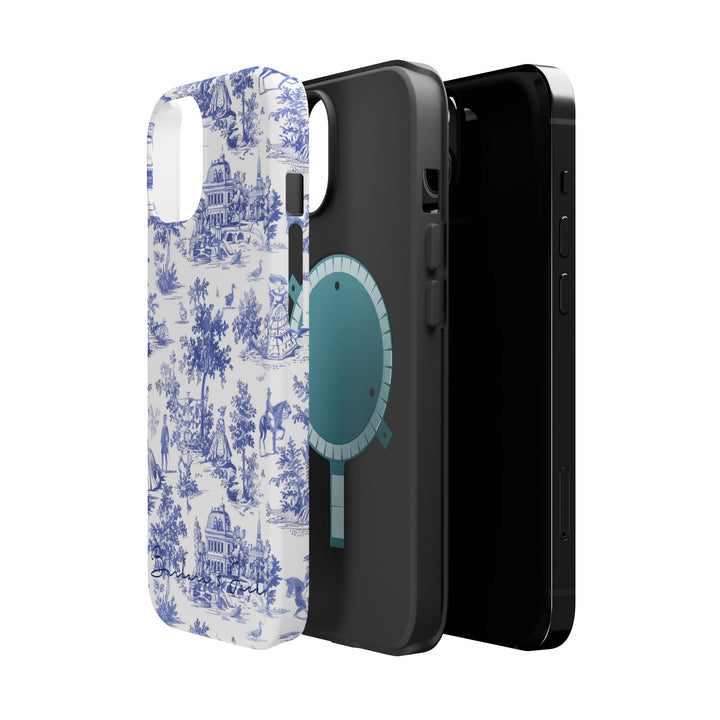 Magsafe French Toile Personalized Initial Custom Gift Cute Phone Cases for Iphone 16 Pro Max | iPhone 15, Pro Max Case, Iphone 14, 13, 12, 11, 10 - Studio40ParkLane