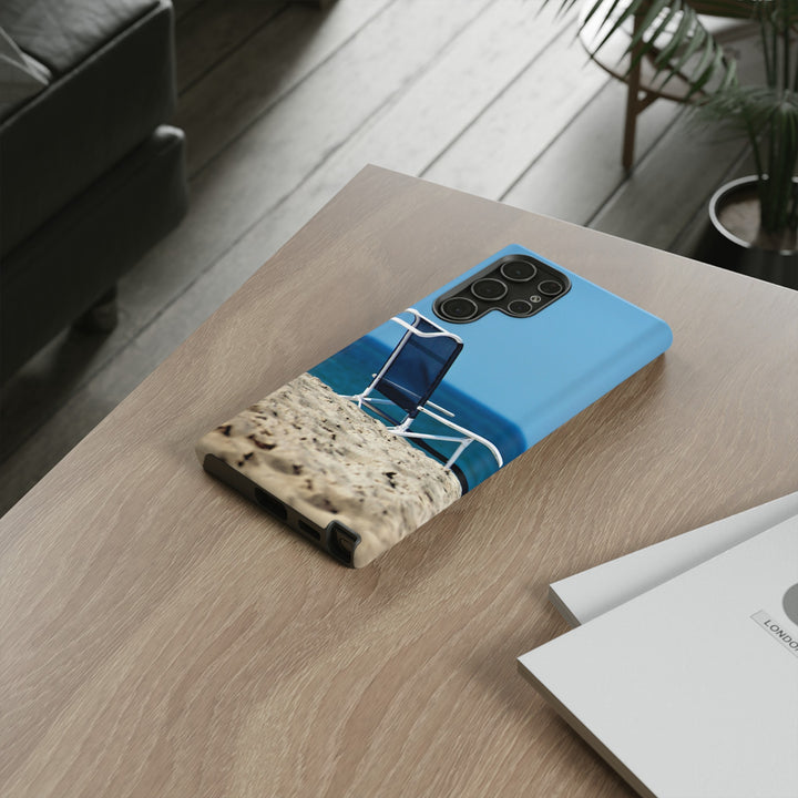 Cute Samsung Case | Cool Iphone Case | Summer Blue Beach Chair, Samsung S24, S23, S22, S21, IPhone 15 Case | Iphone 14 Case, Iphone 13 Case - Studio40ParkLane