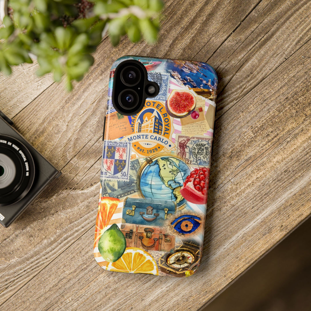Cute European Summer Collage Phone Case, for IPhone 16 Case | Iphone 15, Iphone 14, IPhone 13 Case, 11 8 7, Samsung Galaxy S24, S23, S22, S21 Extra Protective - Studio40ParkLane
