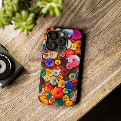 Impact Resistant, Fall Colors Buttons, Cute Phone Cases for Samsung S24, S23, S22, S21, IPhone 15 pro Iphone 14 pro Iphone 13 IPhone 12 Iphone 11