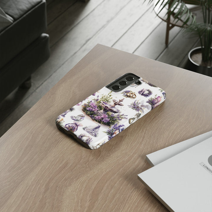 Impact Resistant, Lavender Wedding, Cute Phone Cases for Samsung S24, S23, S22, S21, IPhone 15 pro Iphone 14 pro Iphone 13 IPhone 12 Iphone 11 - Studio40ParkLane