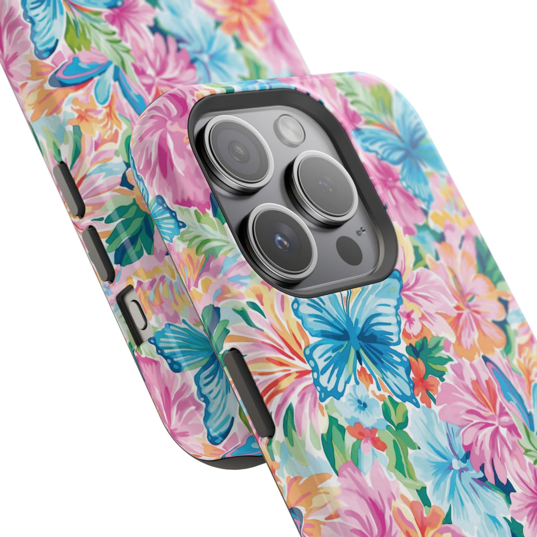 Butterflies Flowers Magsafe Cute Phone Case for Iphone Gift for Her, iPhone 16 Case iPhone 15 Pro Max Case, Iphone 14, Iphone 14 Pro Max, 13, 12 - Studio40ParkLane