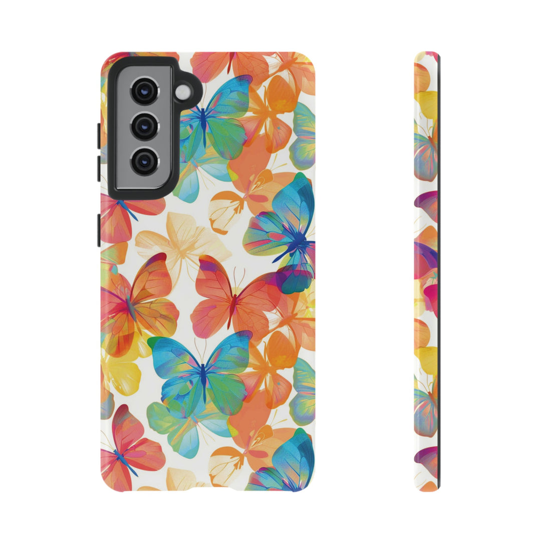 Cute Samsung Case | Cool Iphone Case | Summer Bright Butterflies, Samsung S24, S23, S22, S21, IPhone 15 Case | Iphone 14 Case, Iphone 13 Case - Studio40ParkLane
