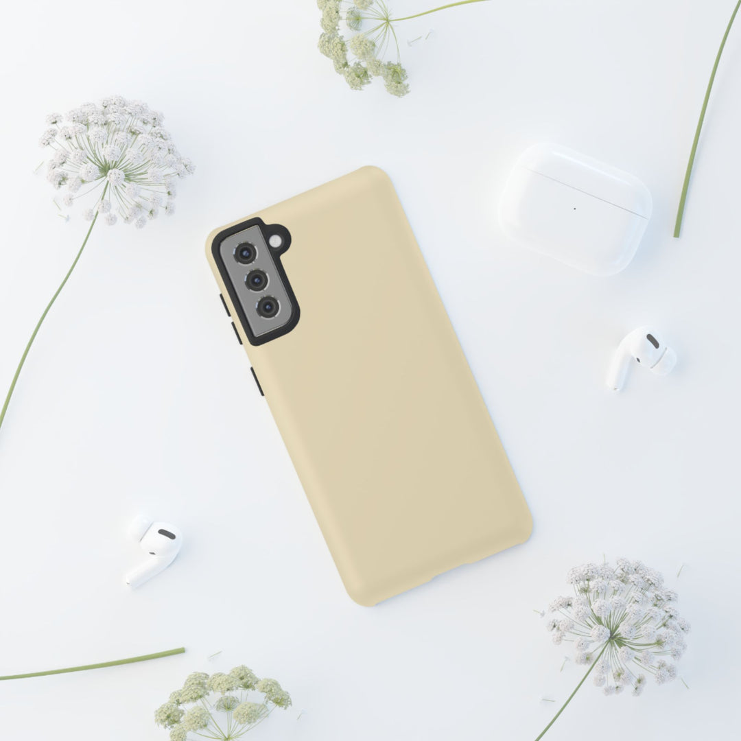 Premium Tough Pale Yellow Gift for Her Cute Phone Cases for Samsung S25 S24, S23, S22, S21, Iphone, 16, 15, 14, 13 Pro Max Ultra - Studio40ParkLane
