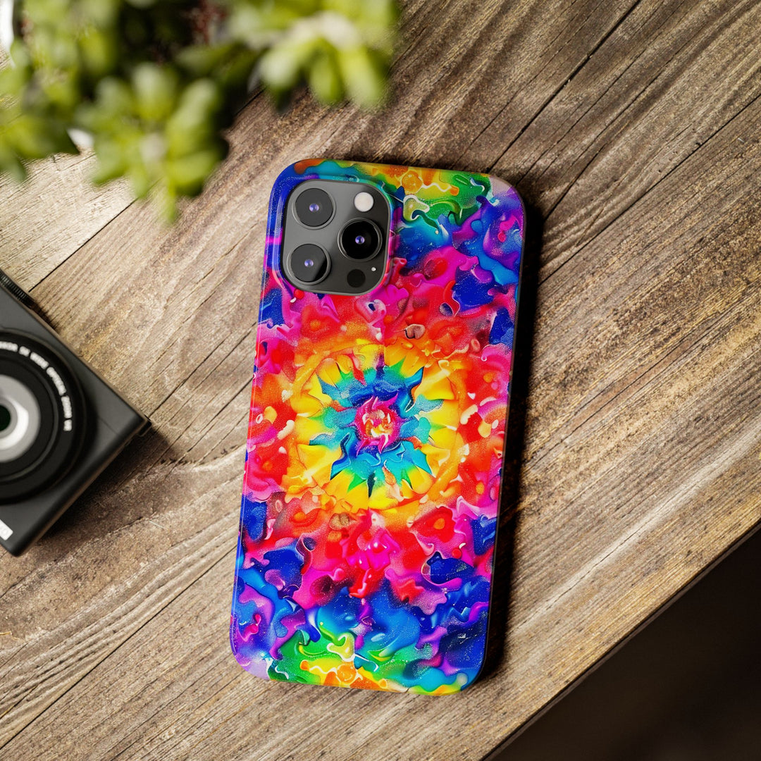 Slim Tie Dye Faux Glitter Gift for Her Cute Phone Cases for Iphone 16 Pro Max | iPhone 15 Case | iPhone 15 Pro Max Case, Iphone 14, Iphone 14 Pro Max, Iphone 13 12 11 8 7 - Studio40ParkLane