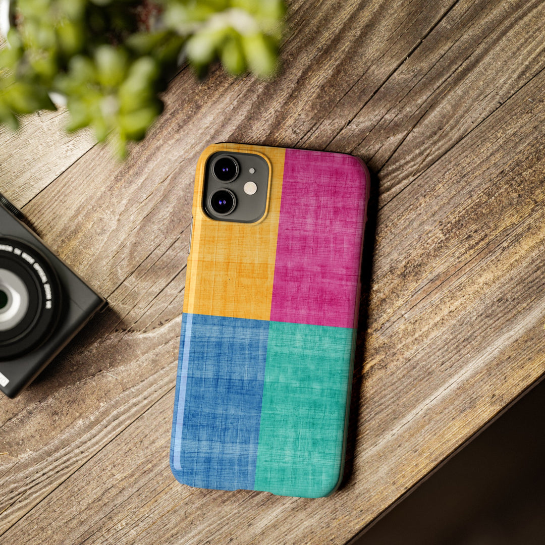 Slim Cute Phone Cases for Iphone | iPhone 15 Case | iPhone 15 Pro Max Case, Iphone 14, Iphone 14 Pro Max, Iphone 13, Abstract Color Blocks - Studio40ParkLane