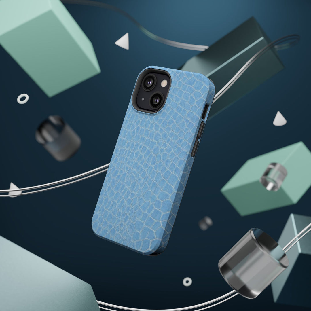 Non Leather Blue Color Pattern Magsafe Cute Phone Case for Iphone Gift for Her, | iPhone 15 Case | iPhone 15 Pro Max Case, Iphone 14, Iphone 14 Pro Max, Iphone 13, Iphone 16 - Studio40ParkLane