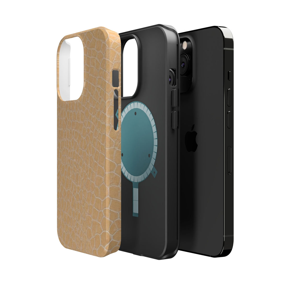 Non Leather Beige Color Pattern Magsafe Cute Phone Case for Iphone Gift for Her, | iPhone 15 Case | iPhone 15 Pro Max Case, Iphone 14, Iphone 14 Pro Max, Iphone 13, Iphone 16 - Studio40ParkLane