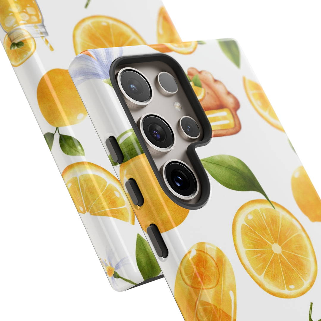 Cute Samsung Phone Case | Aesthetic Samsung Phone Case | Galaxy S23, S22, S21, S20 | Summer Fruit Lemons, Protective Phone Case - Studio40ParkLane