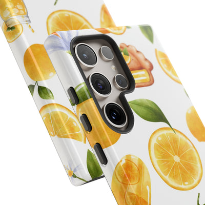 Cute Samsung Phone Case | Aesthetic Samsung Phone Case | Galaxy S23, S22, S21, S20 | Summer Fruit Lemons, Protective Phone Case