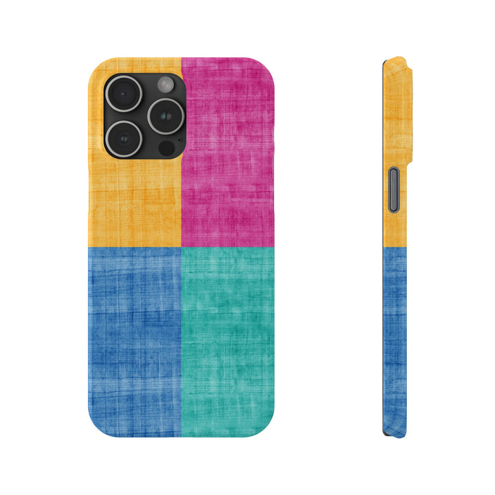 Slim Cute Phone Cases for Iphone | iPhone 15 Case | iPhone 15 Pro Max Case, Iphone 14, Iphone 14 Pro Max, Iphone 13, Abstract Color Blocks - Studio40ParkLane