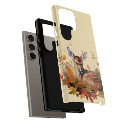 Autumn Fall Deer Gift for Her Cute Phone Case for, Samsung Galaxy S24, S23, S22, S21, IPhone 16 Case | Iphone 15, Iphone 14, IPhone 13 Case