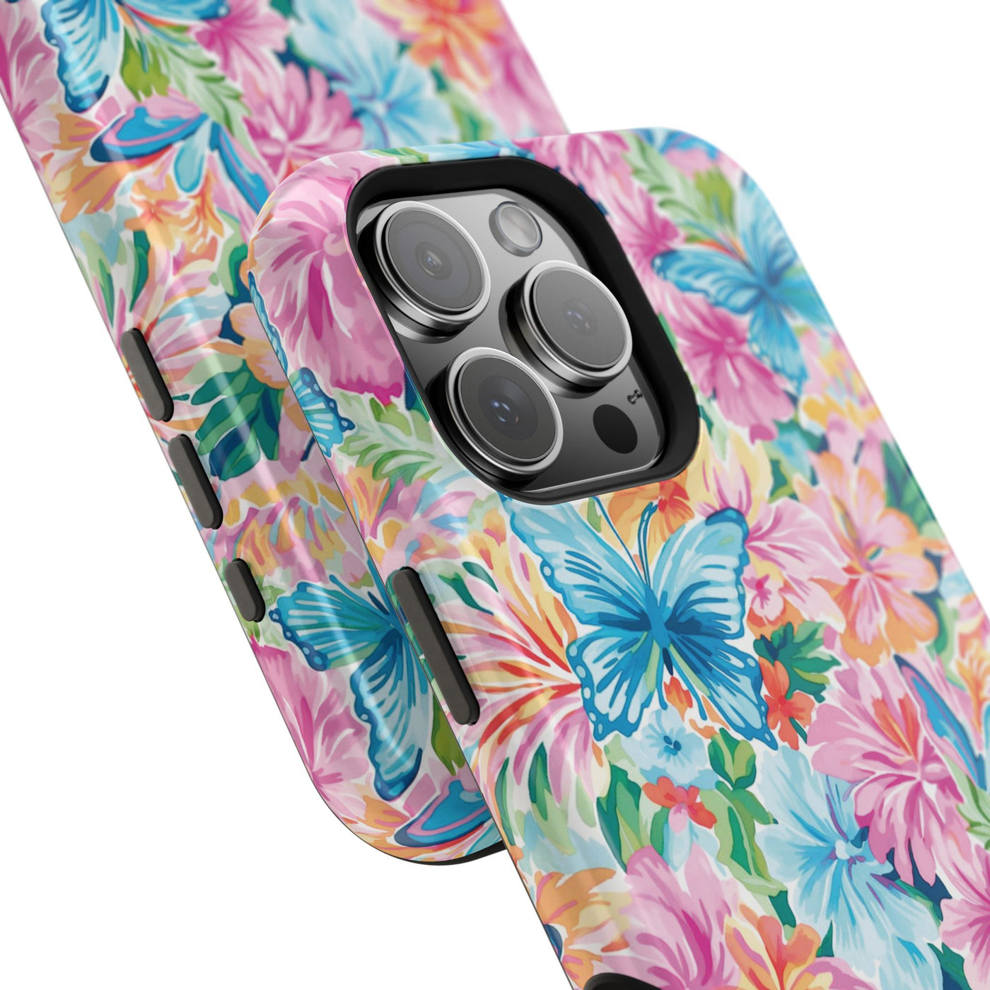 Butterflies Flowers Magsafe Cute Phone Case for Iphone Gift for Her, iPhone 16 Case iPhone 15 Pro Max Case, Iphone 14, Iphone 14 Pro Max, 13, 12