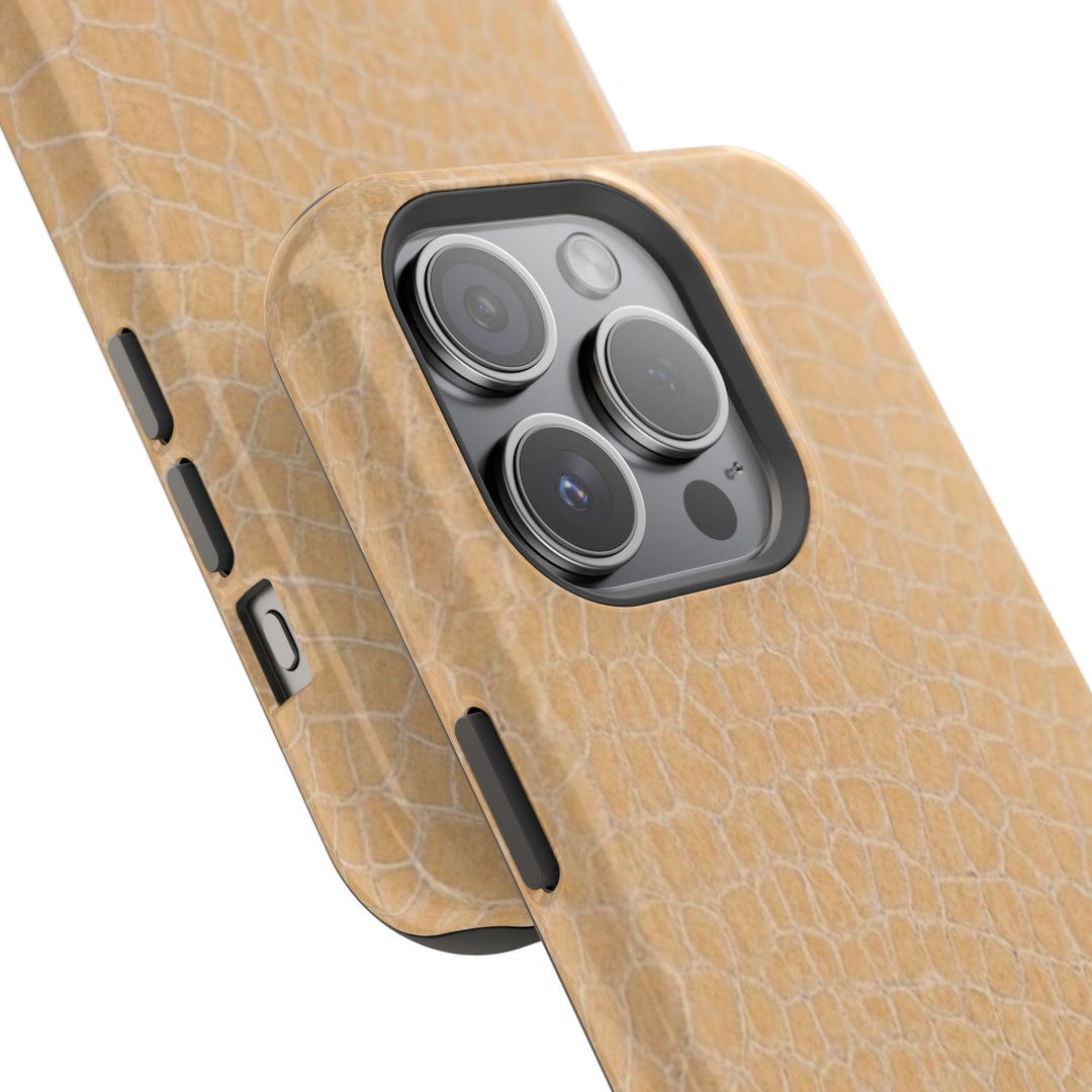 Non Leather Beige Color Pattern Magsafe Cute Phone Case for Iphone Gift for Her, | iPhone 15 Case | iPhone 15 Pro Max Case, Iphone 14, Iphone 14 Pro Max, Iphone 13, Iphone 16 - Studio40ParkLane
