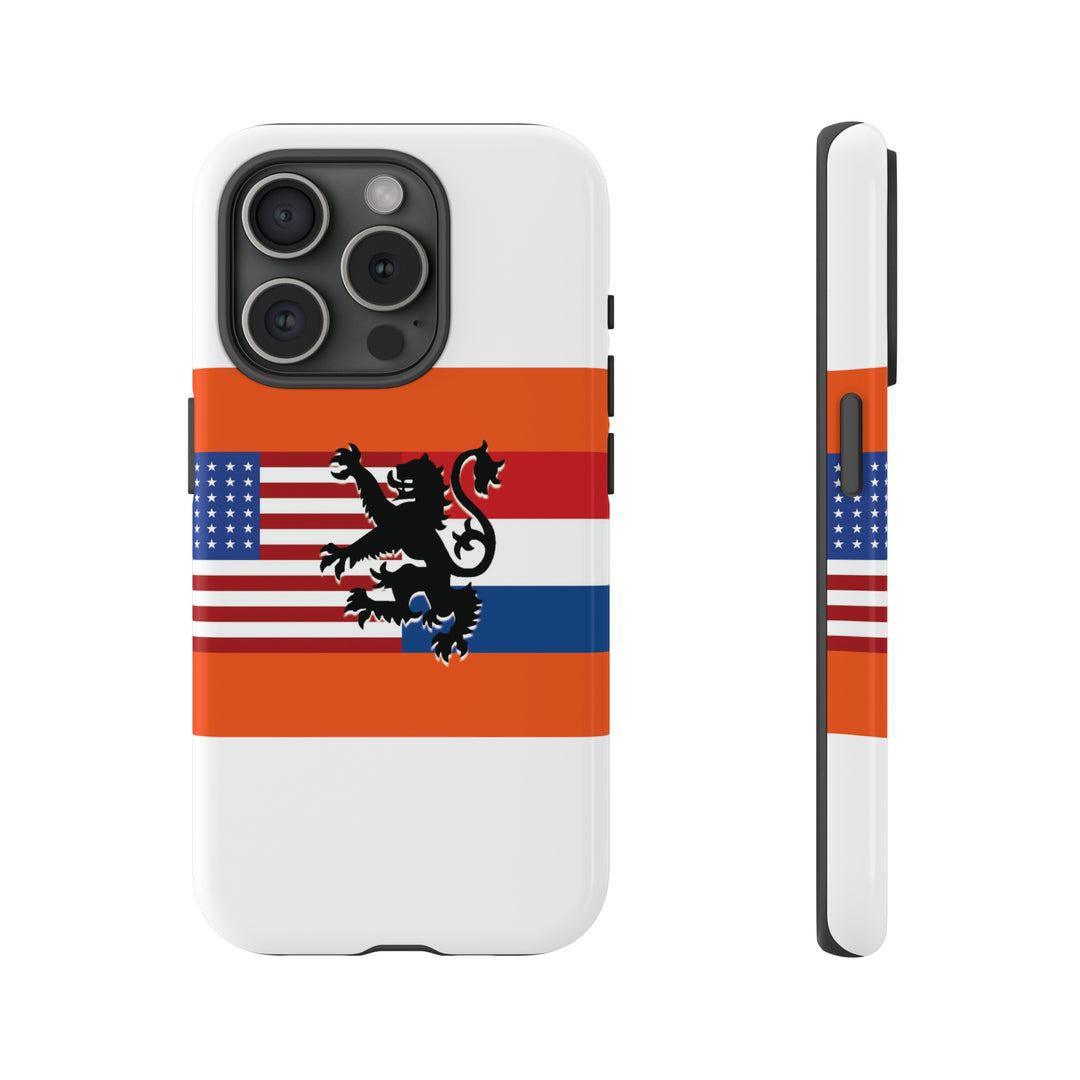 Cute IPhone Case | iPhone 15 Case | iPhone 15 Pro Max Case, Iphone 14 Case, Iphone 14 Pro Max Case IPhone Case for Art Lovers, Dutch US Flag - Studio40ParkLane