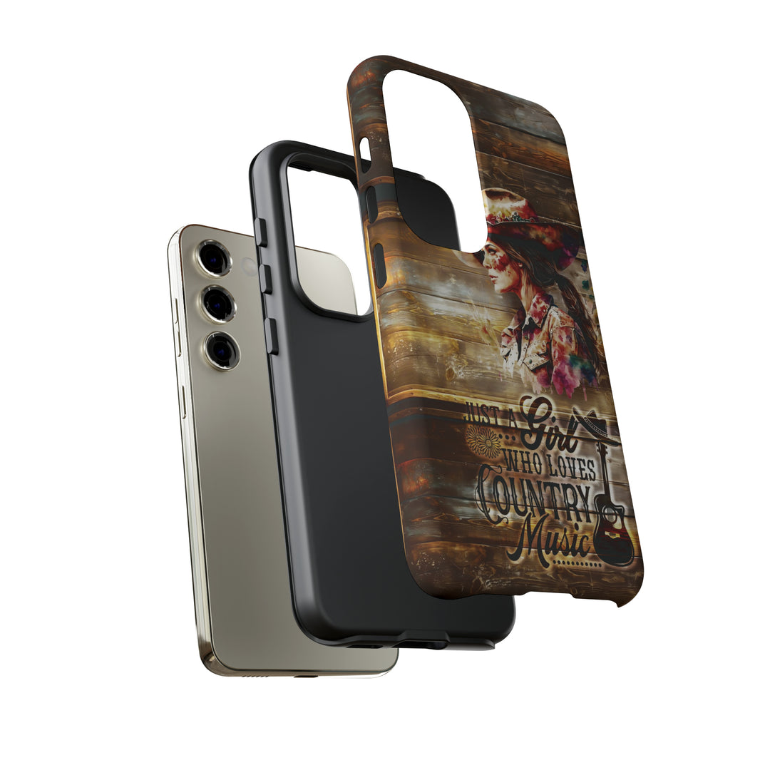 Cute Samsung Phone Case | Aesthetic Samsung Phone Case | Galaxy S23, S22, S21, S20 | Country Music Girl, Protective Phone Case - Studio40ParkLane