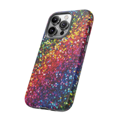 Muted Faux Play on Glitter Effect Cute Phone Case, for IPhone 16 pro Max | Iphone 15, Iphone 14, IPhone 13 Case, 11 8 7, Samsung Galaxy S24, S23, S22, S21, 2 Layer Protection