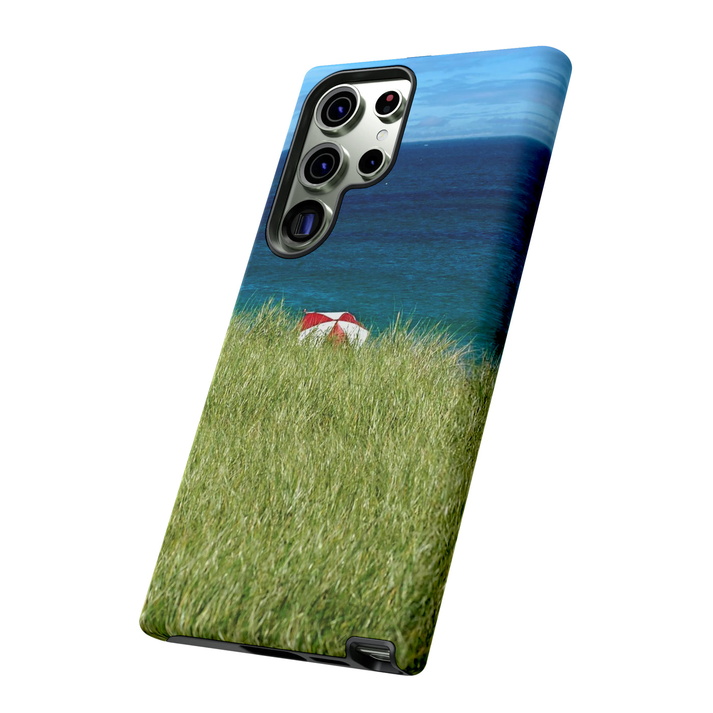 Cute Samsung Phone Case | Aesthetic Samsung Phone Case | Beach Umbrella | Galaxy S23, S22, S21, S20 | Luxury Double Layer | Cool