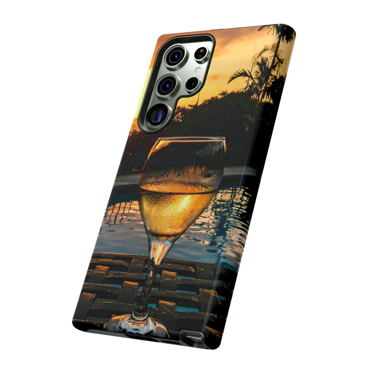 Samsung Galaxy Phone Case | Galaxy S23, S22, S21, S20 | Luxury Case Double Layered | Impact Resistant | Fashionable - Wine Glass 1 - Studio40ParkLane