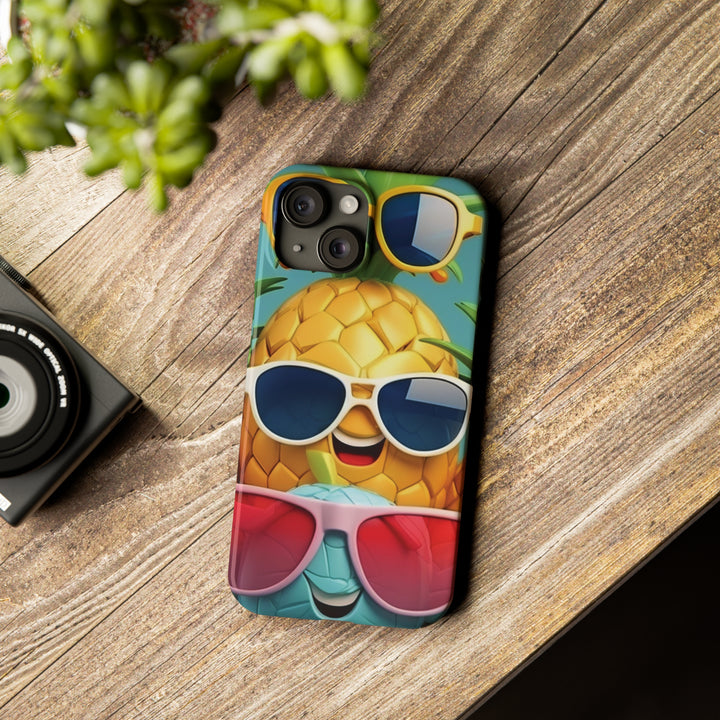 Slim Cute Phone Cases for Iphone - | iPhone 15 Case | iPhone 15 Pro Max Case, Iphone 14 Case, Iphone 14 Pro Max, Iphone 13, Summer Pineapple Fruit - Studio40ParkLane