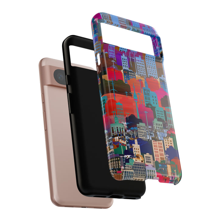 Cute Samsung Case | Cool Iphone Case | Summer City Skyline, Samsung S24, S23, S22, S21, IPhone 15 Case | Iphone 14 Case, Iphone 13 Case - Studio40ParkLane