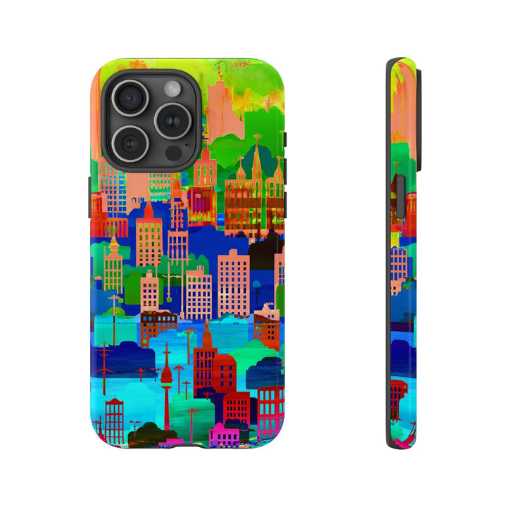 Cute Samsung Case | Cool Iphone Case | Summer City Skyline, Samsung S24, S23, S22, S21, IPhone 15 Case | Iphone 14 Case, Iphone 13 Case - Studio40ParkLane
