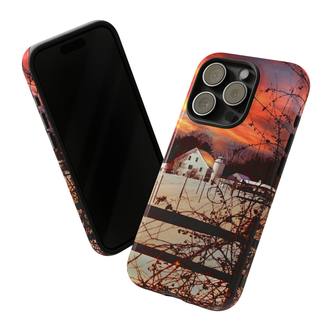 Cool Phone Case | Winter Sunset, For iPhone 15 Case | iPhone 15 Pro Case, Iphone 14 Case, Iphone 14 Pro Max Case, Protective Iphone Case - Studio40ParkLane