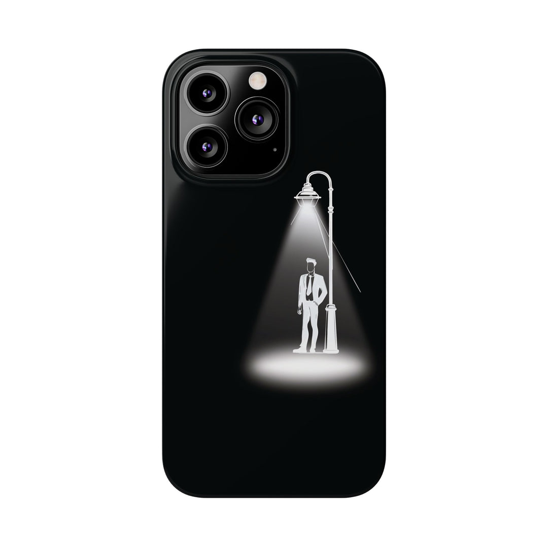 Slim Mystery Man Spotlight Gift for Her Cute Phone Cases for Iphone 16 Pro Max | iPhone 15 Case | iPhone 15 Pro Max Case, Iphone 14, 13, 12, 11, 10, 8, 7 - Studio40ParkLane