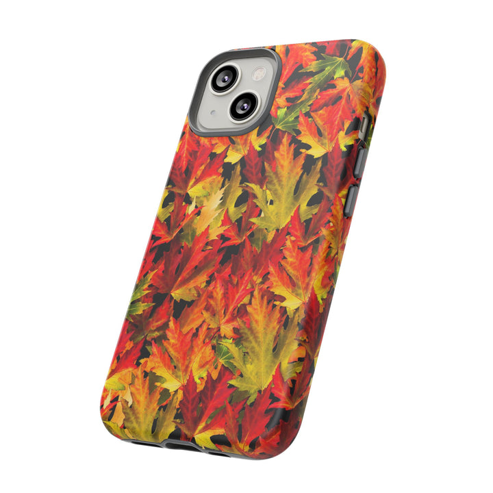 Fall Leaves Impact Resistant, Cute Phone Cases for Samsung S24, S23, S22, S21, IPhone 15 pro Iphone 14 pro Iphone 13 IPhone 12 Iphone 11 - Studio40ParkLane