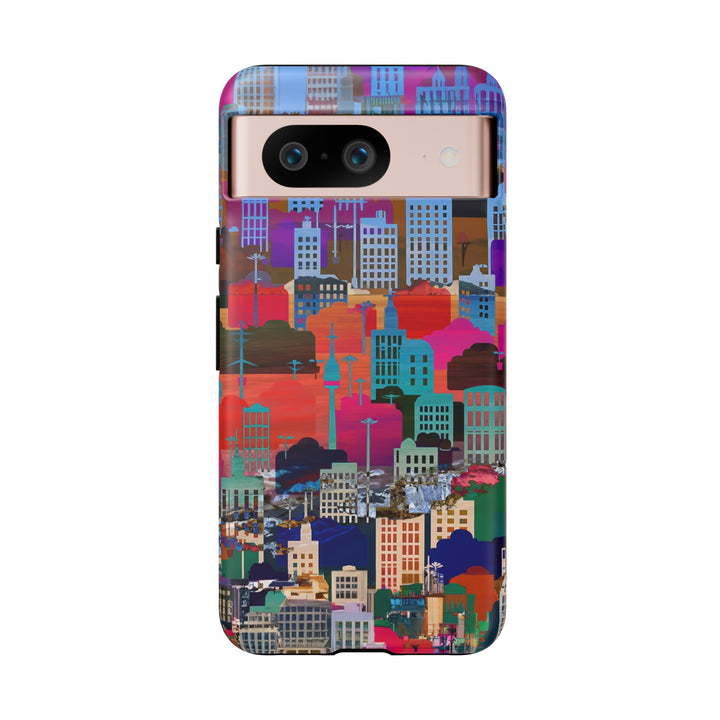 Cute Samsung Case | Cool Iphone Case | Summer City Skyline, Samsung S24, S23, S22, S21, IPhone 15 Case | Iphone 14 Case, Iphone 13 Case - Studio40ParkLane