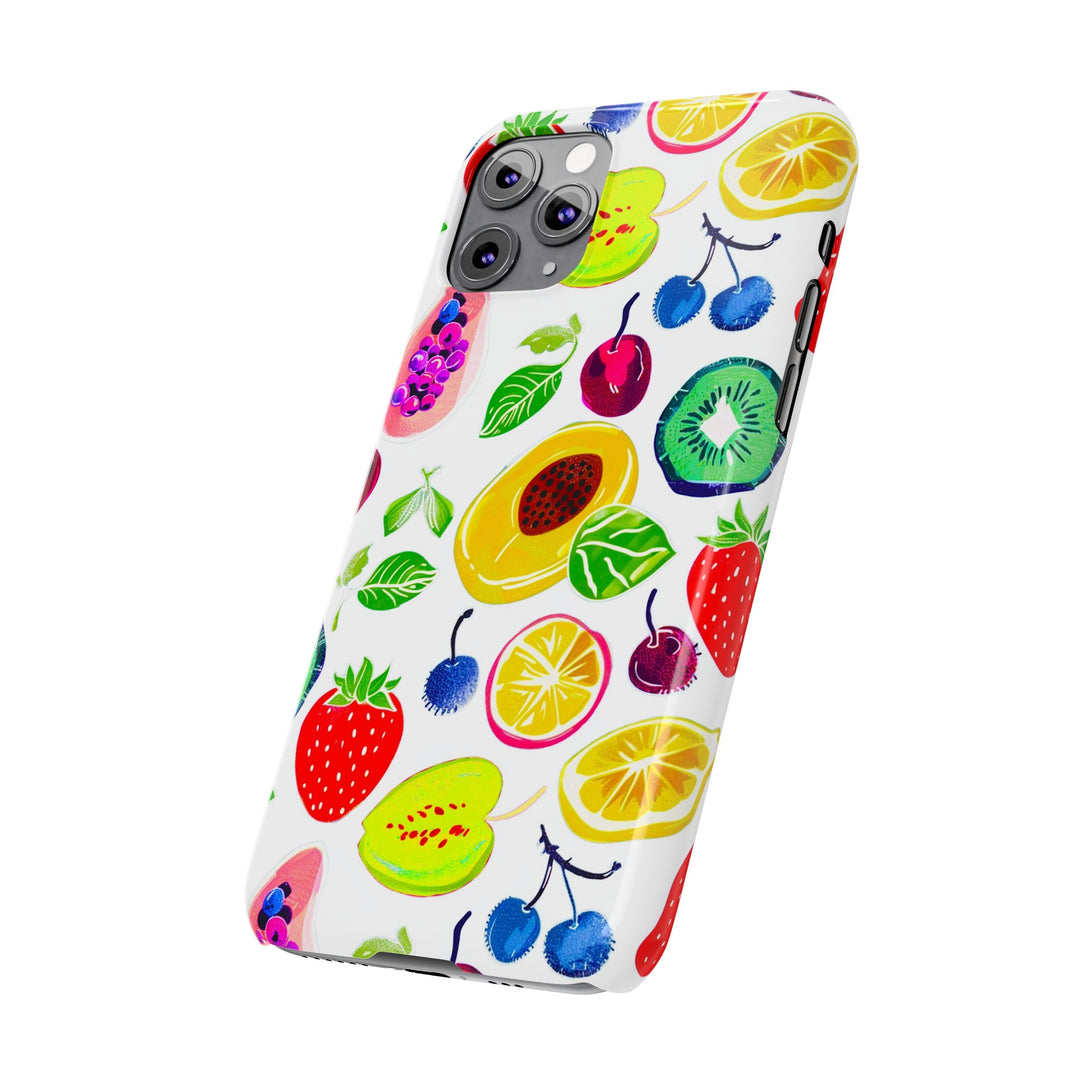 Slim Cute Phone Cases for Iphone | iPhone 15 Case | iPhone 15 Pro Max Case, Iphone 14, Iphone 14 Pro Max, Iphone 13, Summer Fruit Mix - Studio40ParkLane