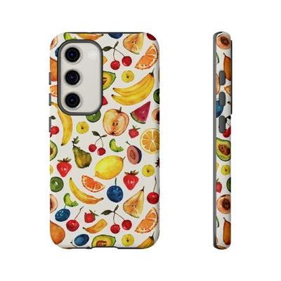 Impact Resistant, Mixed Fruits, Cute Phone Cases for Samsung S24, S23, S22, S21, IPhone 15 pro Iphone 14 pro Iphone 13 IPhone 12 Iphone 11