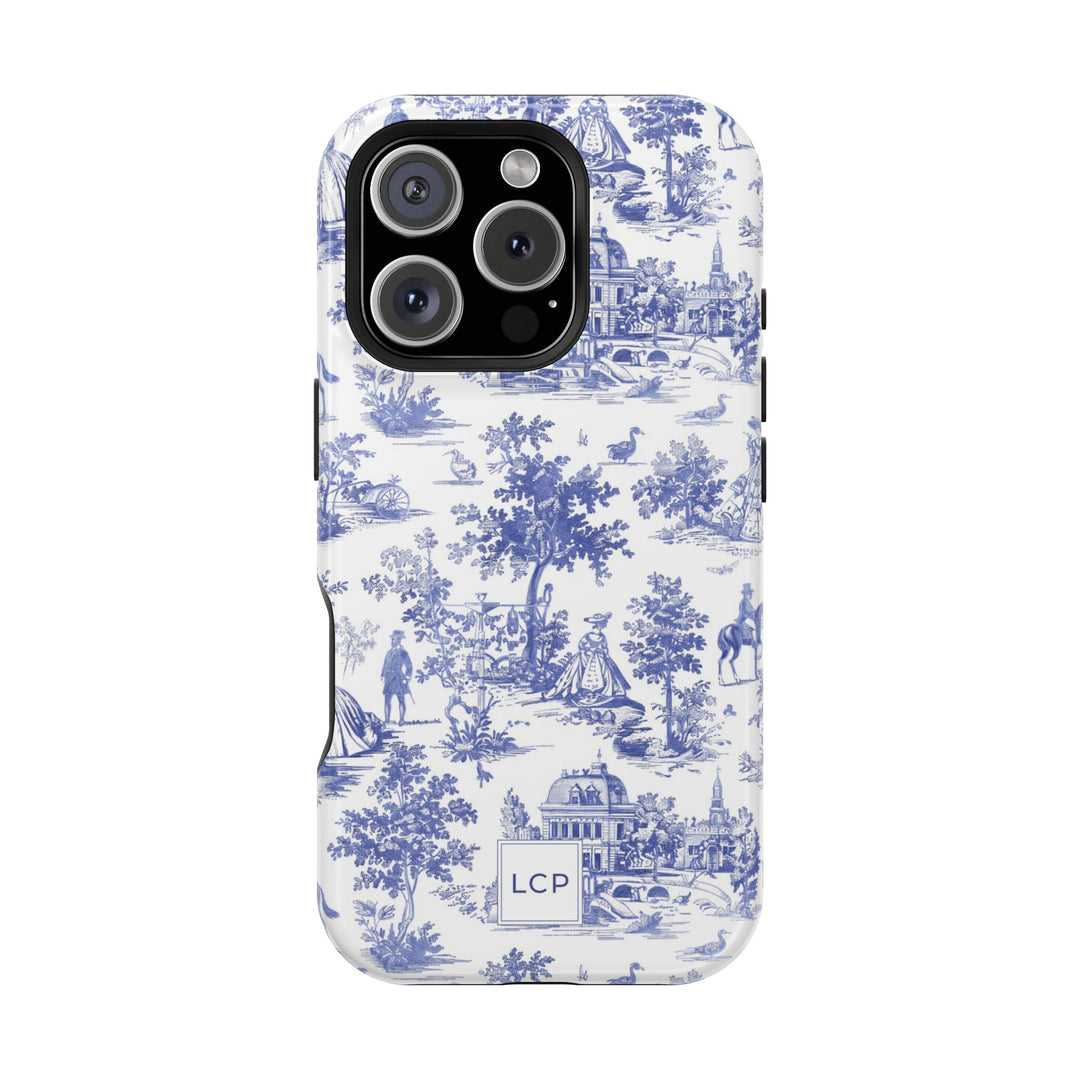 Custom Personalized French Toile Magsafe Phone Case for Iphone 18 - iPhone 17 Pro Max Air Plus 15 14 13 12 11, Samsung Galaxy Phone Cases - Studio40ParkLane