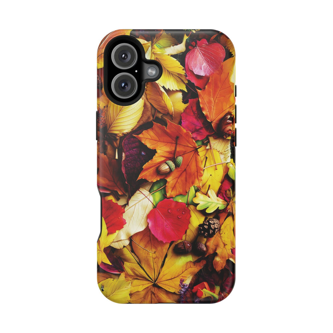 Aesthetic Tough Magsafe Fall Leaves Foliage Phone Case - For iPhone 17 Pro Max iPhone 16 Pro iPhone 15 Iphone 14 Plus 13 Pro 12 11 10 - Studio40ParkLane