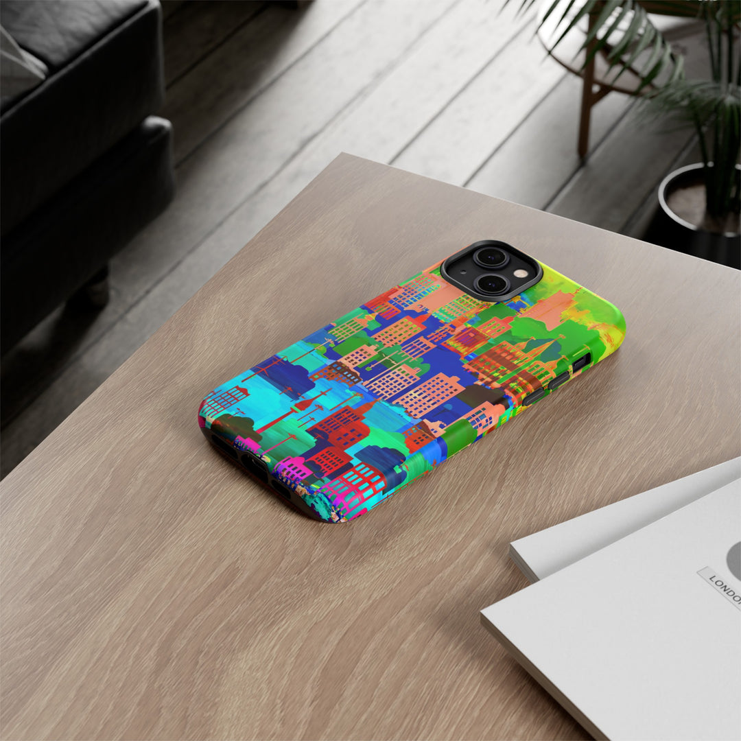Cute Samsung Case | Cool Iphone Case | Summer City Skyline, Samsung S24, S23, S22, S21, IPhone 15 Case | Iphone 14 Case, Iphone 13 Case - Studio40ParkLane