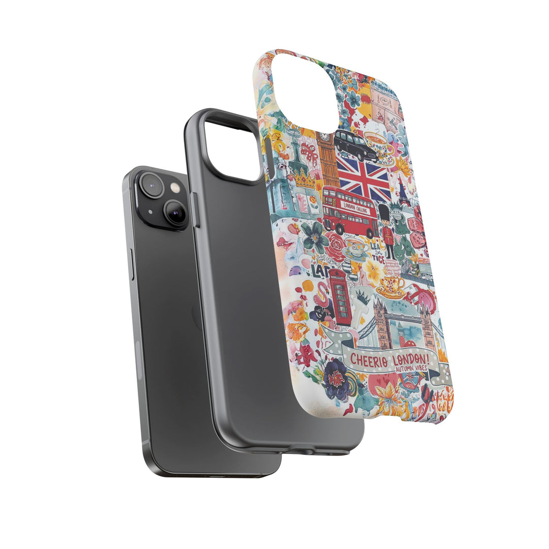 London England Coquette Collage Tough Premium Phone Case - For iPhone 17 Pro Max iPhone 16 Pro iPhone 15 Iphone 14 Plus 13 Pro 12 11 10 XR - Studio40ParkLane