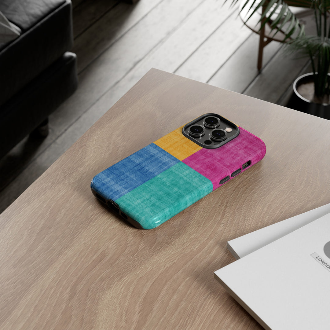 Impact Resistant, Colored Shapes, Cute Phone Cases for Samsung S24, S23, S22, S21, IPhone 15 pro Iphone 14 pro Iphone 13 IPhone 12 Iphone 11 - Studio40ParkLane
