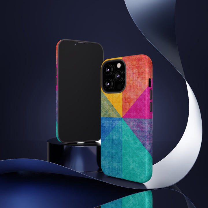 Impact Resistant, Colored Shapes, Cute Phone Cases for Samsung S24, S23, S22, S21, IPhone 15 pro Iphone 14 pro Iphone 13 IPhone 12 Iphone 11 - Studio40ParkLane