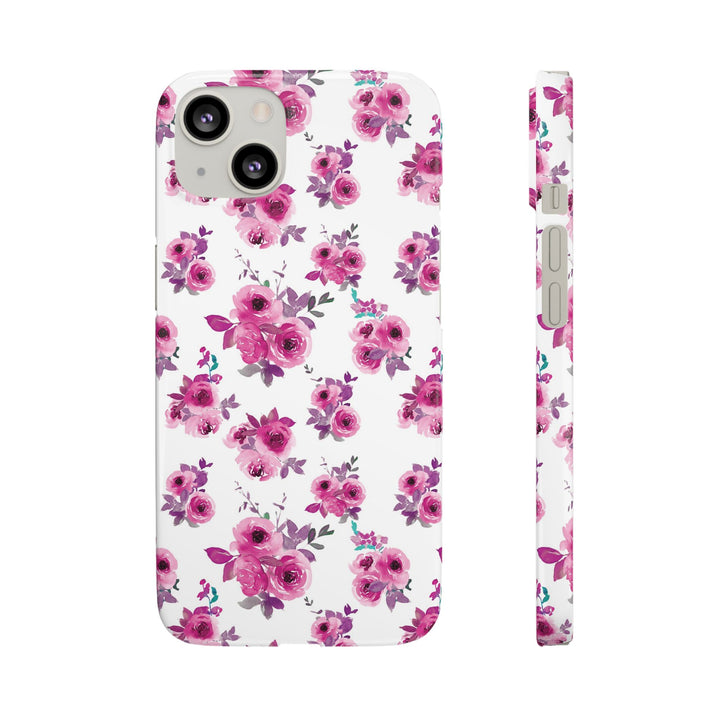 Sleek Snap Flowers Gift for Her Cute Phone Case for iPhone 16 15 14 13 12 11 X Xs Max Xr Pro Plus Samsung Galaxy S24 S23 S22 S21 S20 Ultra