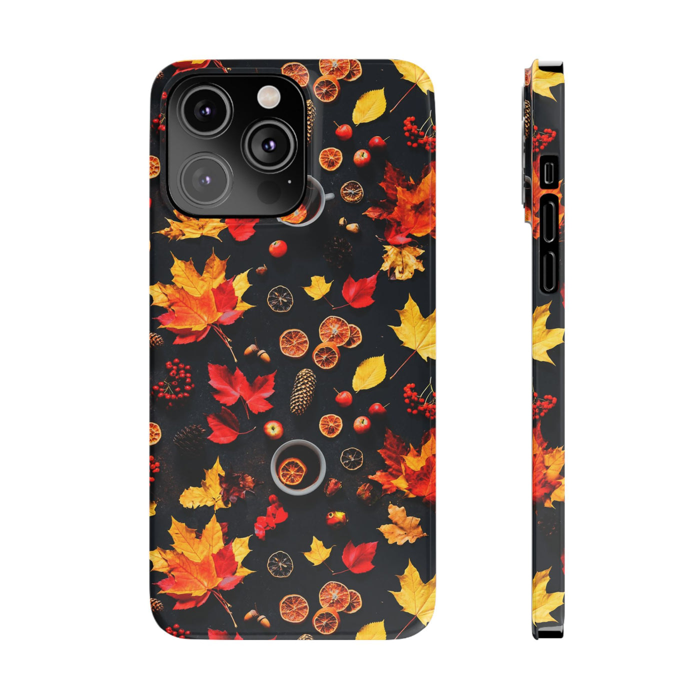 Slim Cute Fall Leaves Collage Phone Cases for Iphone | iPhone 15 Case | iPhone 15 Pro Max Case, Iphone 14, Iphone 14 Pro Max, Iphone 13, Iphone 16