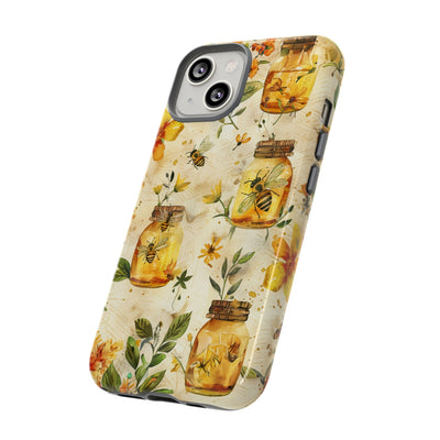 Impact Resistant, Honey Bees, Cute Phone Cases for Samsung S24, S23, S22, S21, IPhone 15 pro Iphone 14 pro Iphone 13 IPhone 12 Iphone 11